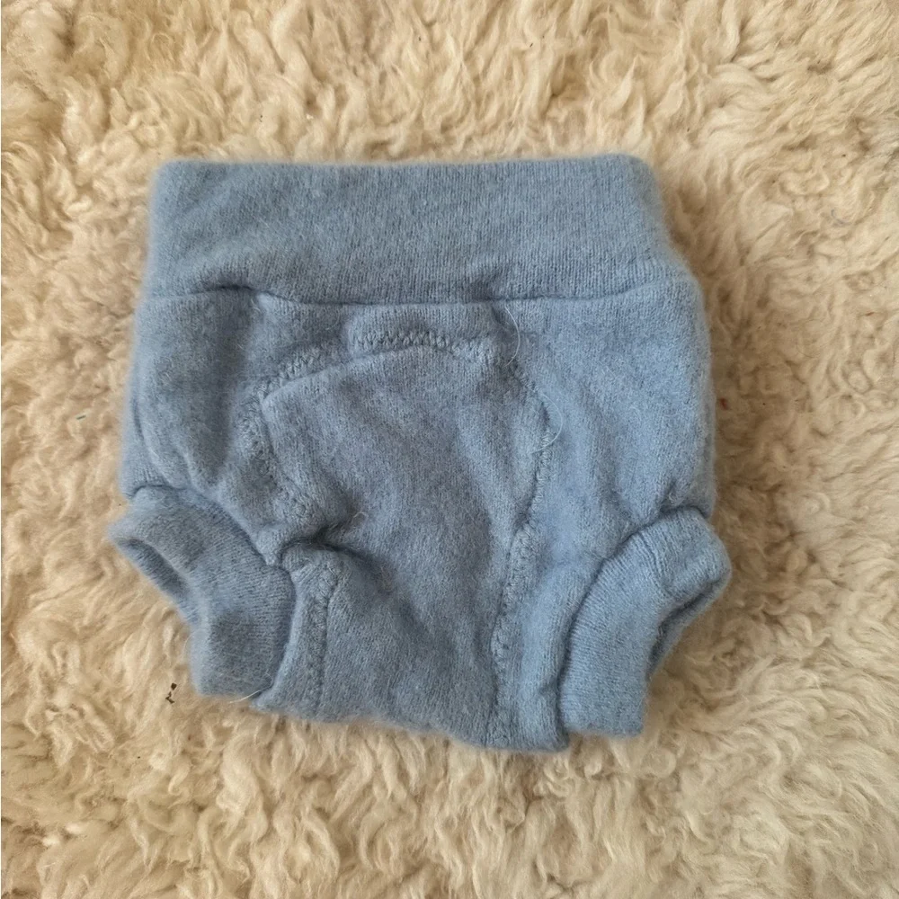 Newborn cashmere diaper cover
